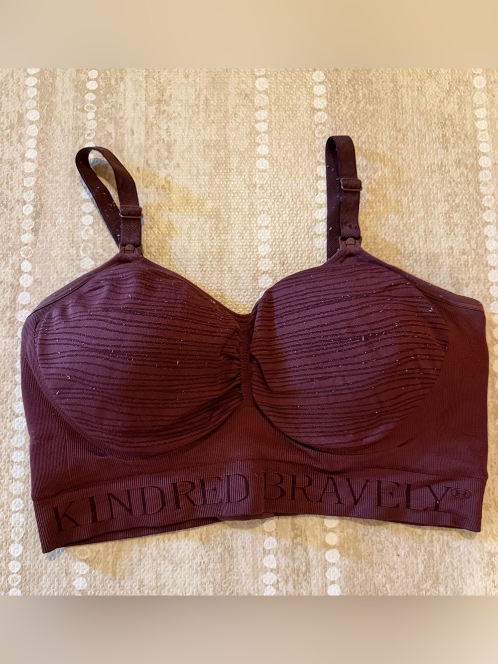 Kindred Bravely Burgundy Nursing/Pumping Bra